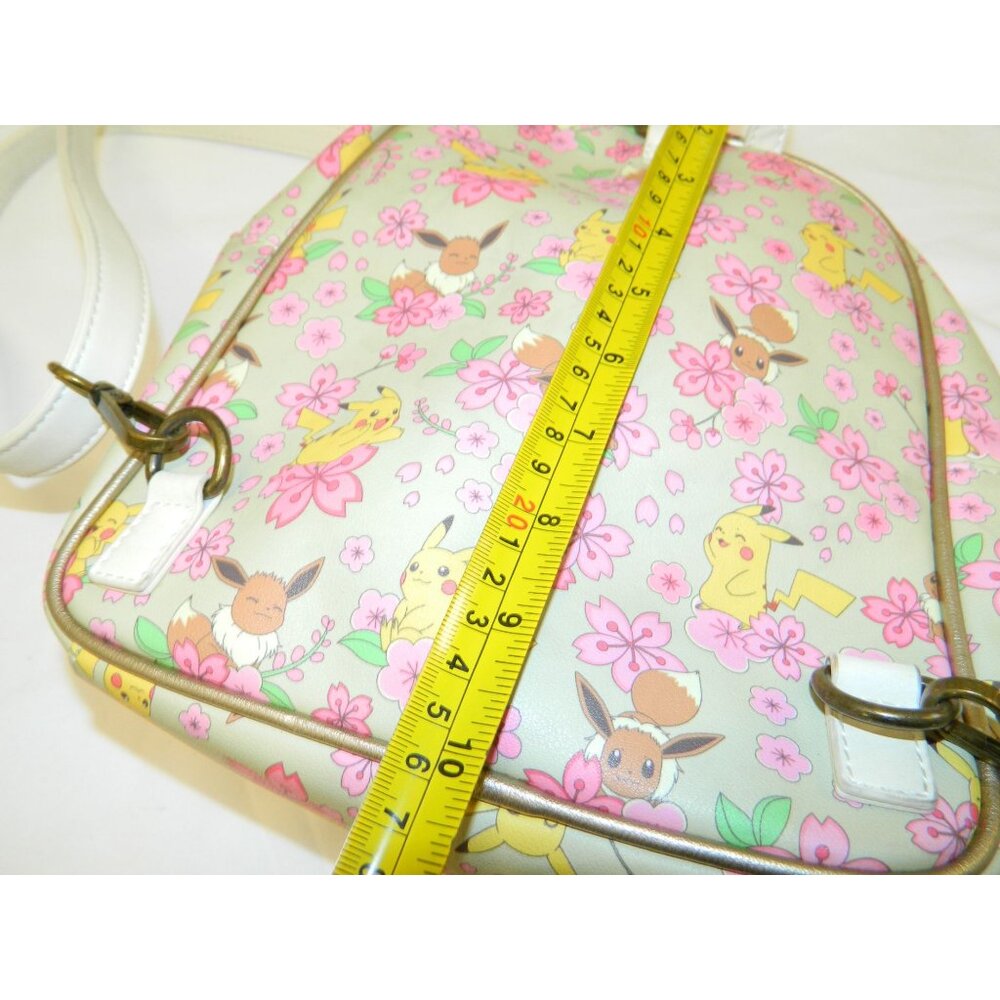 Pokémon Pikachu Evee Sakura Loungefly Cherry Blossom Backpack Crossbody Bag - Picture 9 of 16